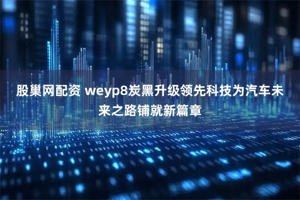 股巢网配资 weyp8炭黑升级领先科技为汽车未来之路铺就新篇章